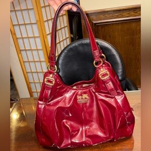 Coach Patent Leather Red Purse - Mint condition